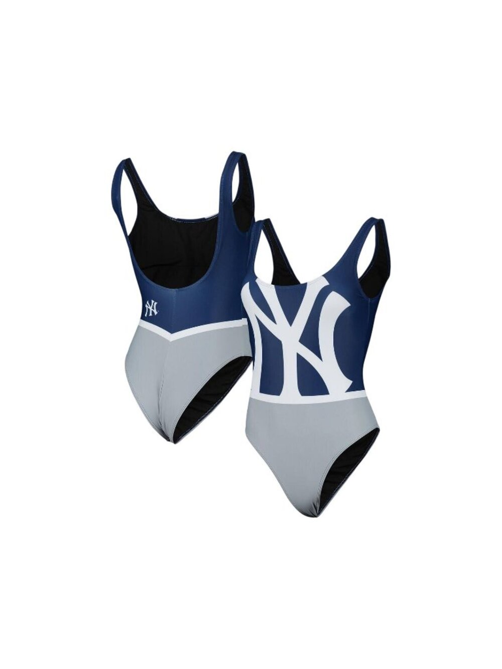 NWT Foco Womens MLB New York Yankees One-Piece Swimsuit 4528008 Navy Blue M